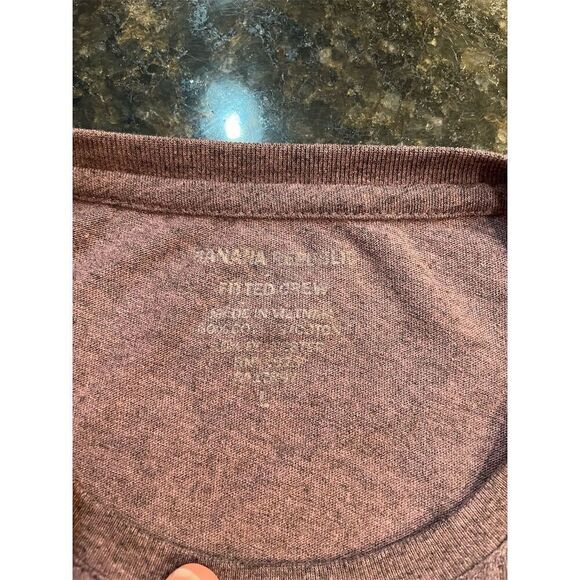 Banana Republic Men's Slim Fit Crew Neck T-Shirt Large Purple - Picture 5 of 6